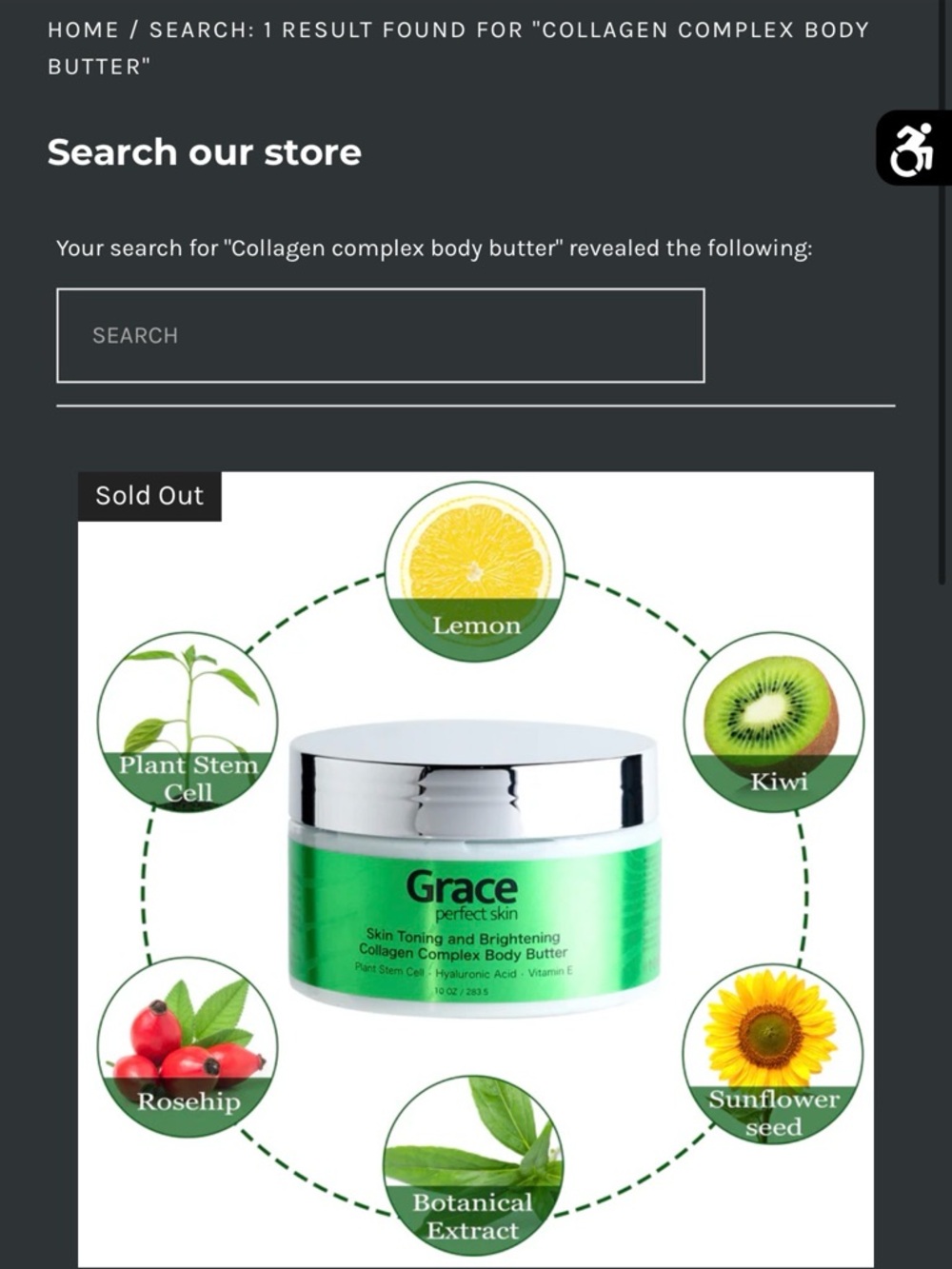 Grace Collagen Complex Body Butter — Green and Silver